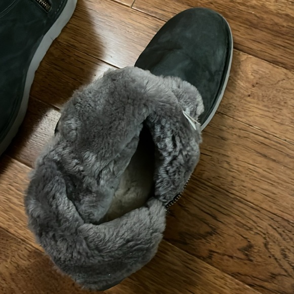 UGG Abree 1016548 Women Mini Ankle Gray Suede Boots, Size 10 - Picture 4 of 11